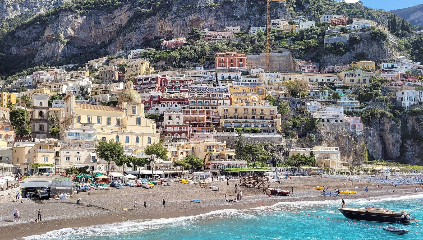 Positano seen from the water