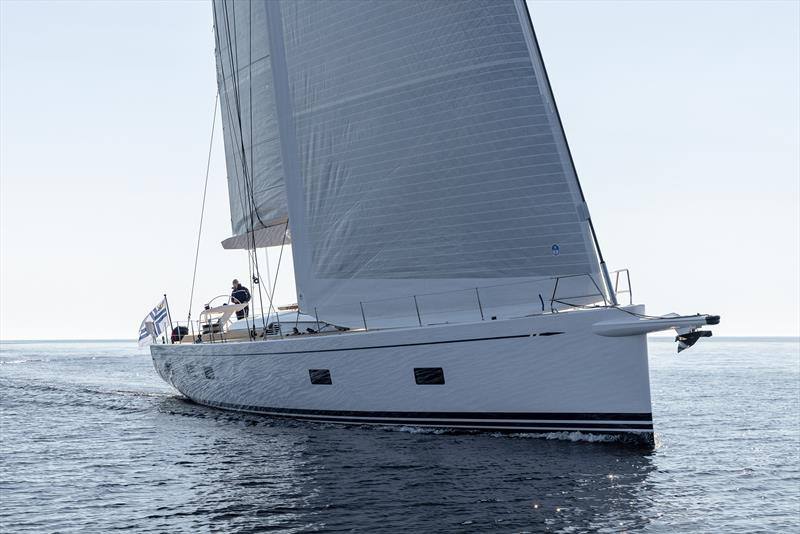 The Swan 88 DreamCatcher under sail
